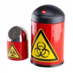 Małe pojemniki na odpady - Biohazard - l-0162 - kosz-na-odpady-z-logo-biohazard-duzy