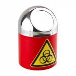 Małe pojemniki na odpady - Biohazard - l-0161 - kosz-na-odpady-z-logo-biohazard-maly