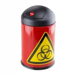 Małe pojemniki na odpady - Biohazard - l-0162 - kosz-na-odpady-z-logo-biohazard-duzy