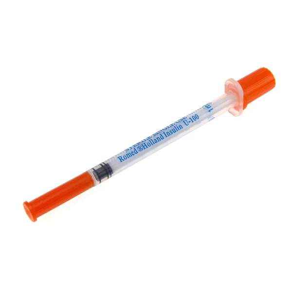 Strzykawki insulinowe Romed z igłą 3IS-1ML 03